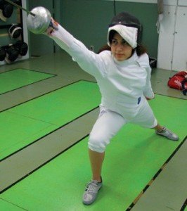 Liz Donnenberg, 15, likes the mental aspects of fencing used to figure out her opponents.