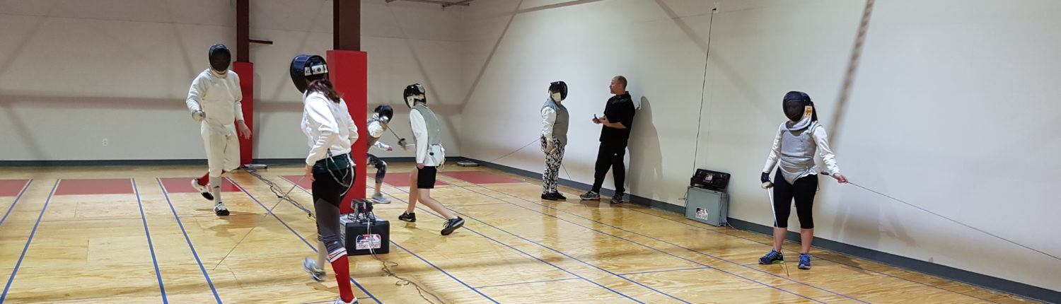 Fencing in our new location for the first time
