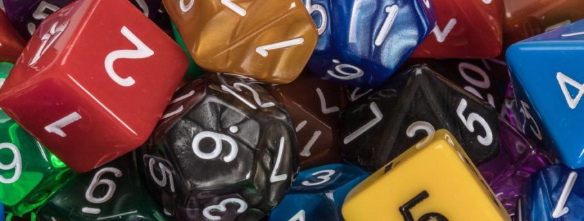 Polyhedral dice for d&d